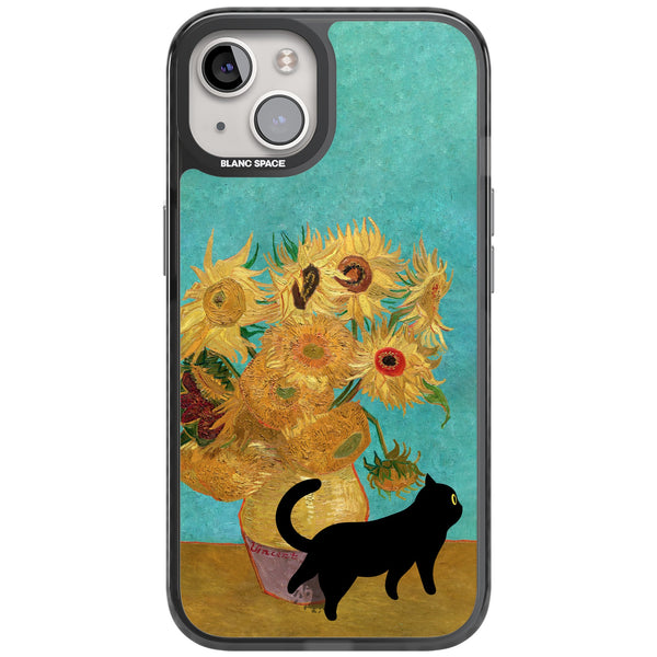 Cat with Van Gogh's Sunflowers