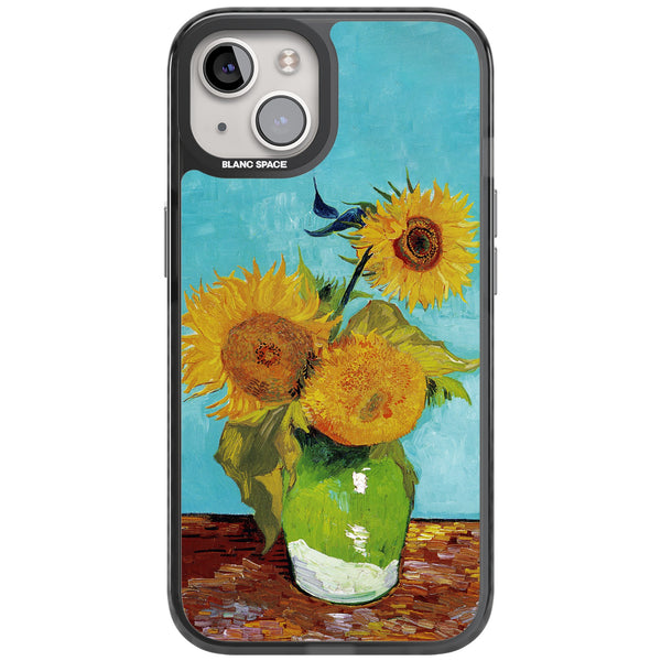 Vase With Three Sunflowers