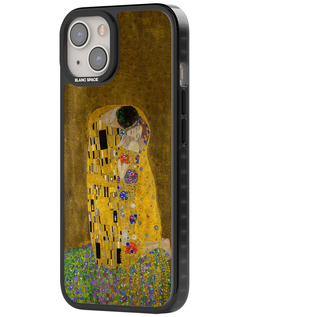 The Kiss iPhone 12 / 12 Pro / iPhone 13 / iPhone 14 / iPhone 14 Plus / iPhone 15 / iPhone 15 Plus Impact Black Phone Case side