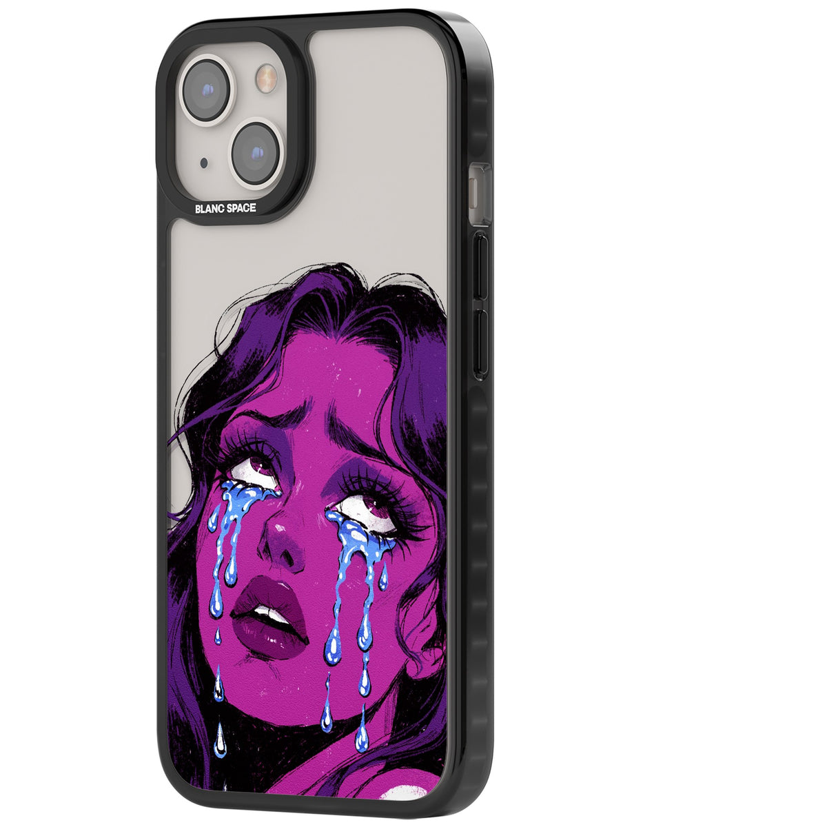 Drama Queen iPhone 12 / 12 Pro / iPhone 13 / iPhone 14 / iPhone 14 Plus / iPhone 15 / iPhone 15 Plus Impact Black Phone Case side