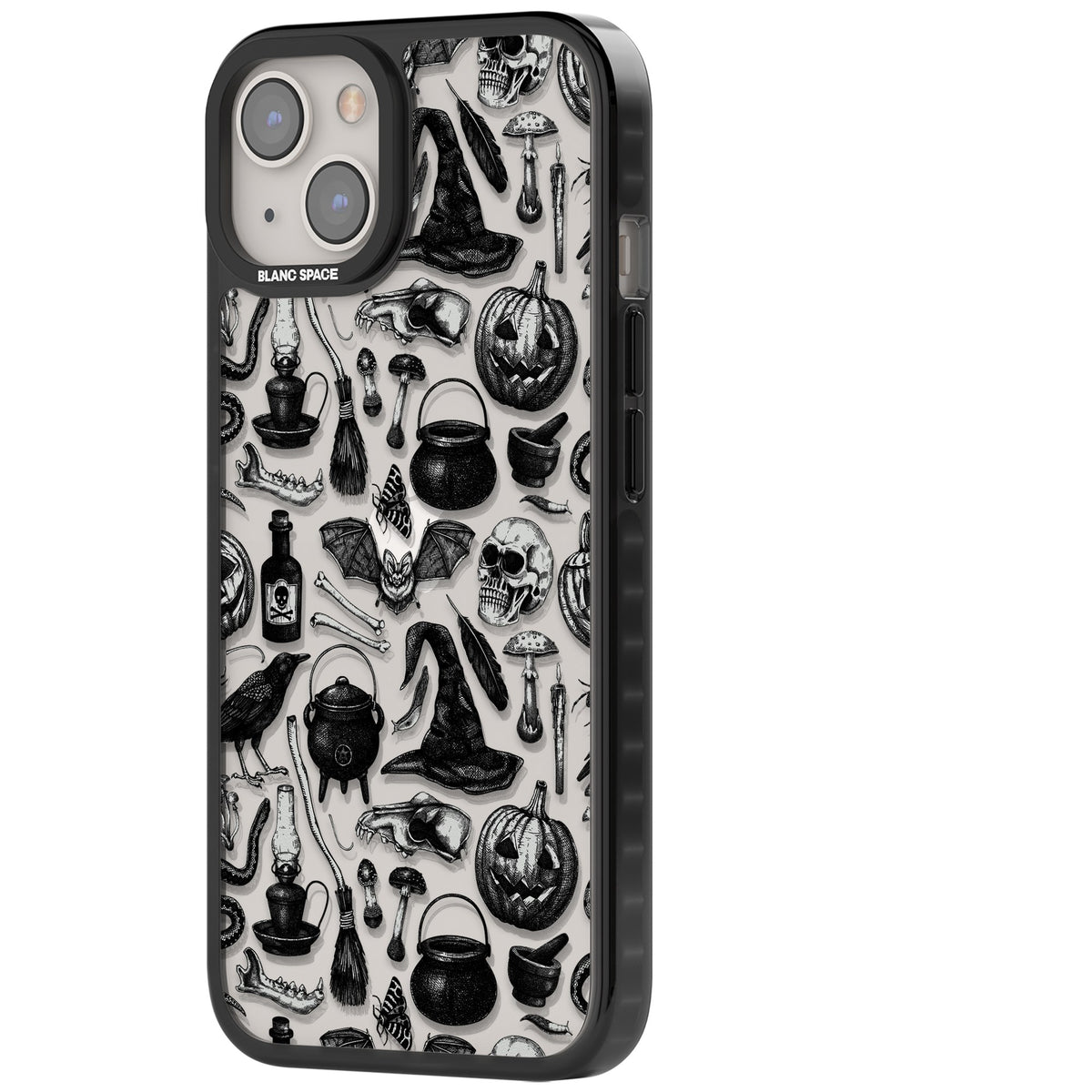 Dark Witchy iPhone 12 / 12 Pro / iPhone 13 / iPhone 14 / iPhone 14 Plus / iPhone 15 / iPhone 15 Plus Impact Black Phone Case side