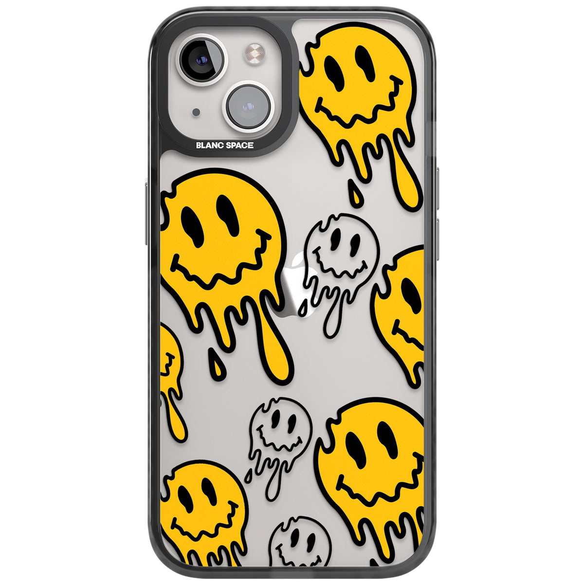 Face Melt iPhone 12 / 12 Pro / iPhone 13 / iPhone 14 / iPhone 14 Plus / iPhone 15 / iPhone 15 Plus Impact Black Phone Case front