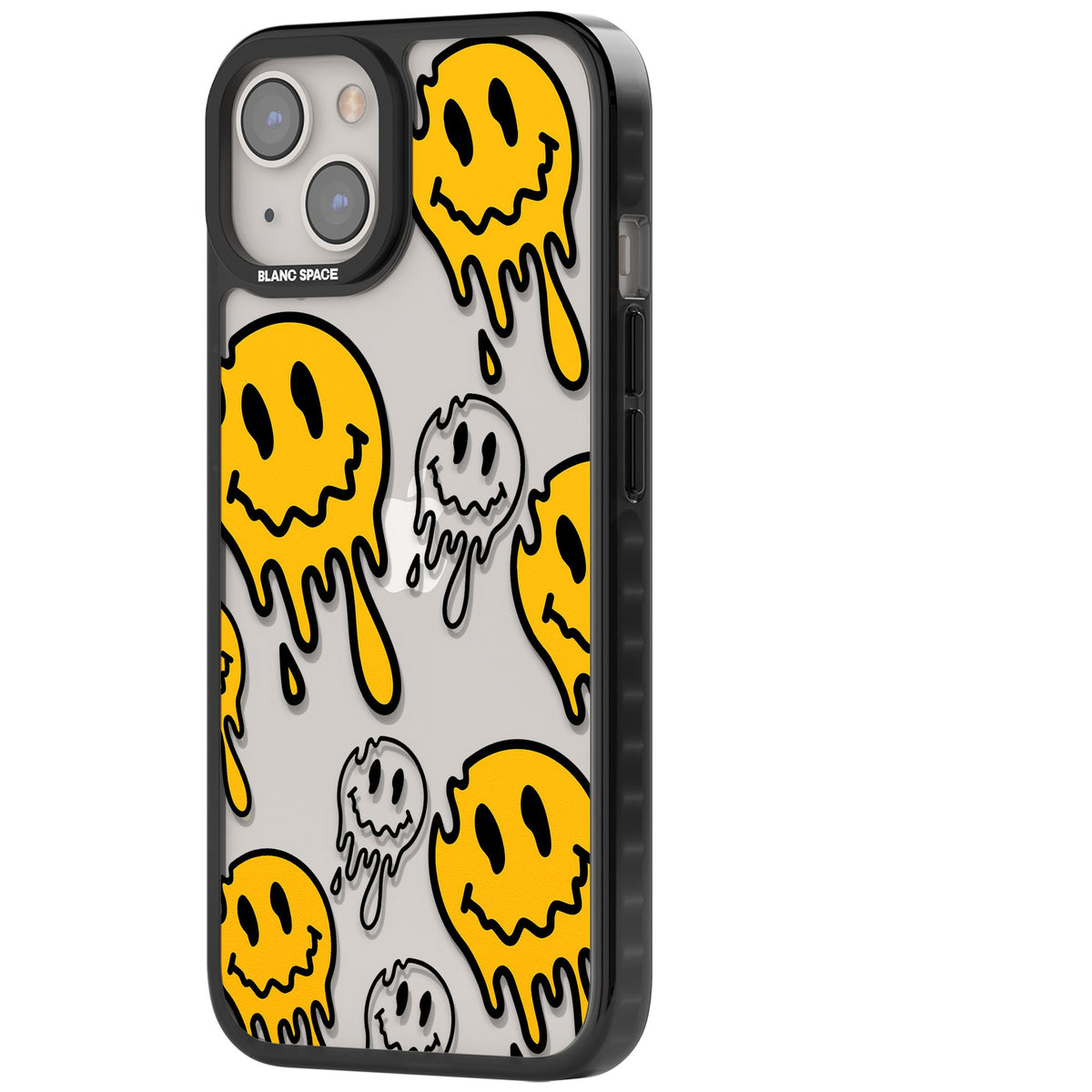 Face Melt iPhone 12 / 12 Pro / iPhone 13 / iPhone 14 / iPhone 14 Plus / iPhone 15 / iPhone 15 Plus Impact Black Phone Case side