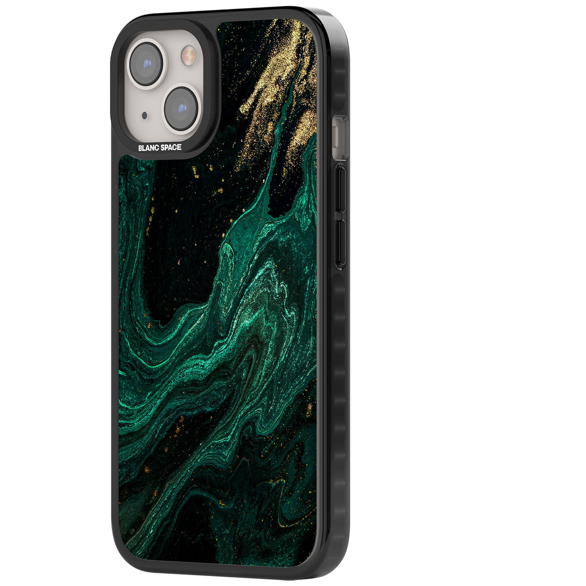 Emerald Lagoon iPhone 12 / 12 Pro / iPhone 13 / iPhone 14 / iPhone 14 Plus / iPhone 15 / iPhone 15 Plus Impact Black Phone Case side