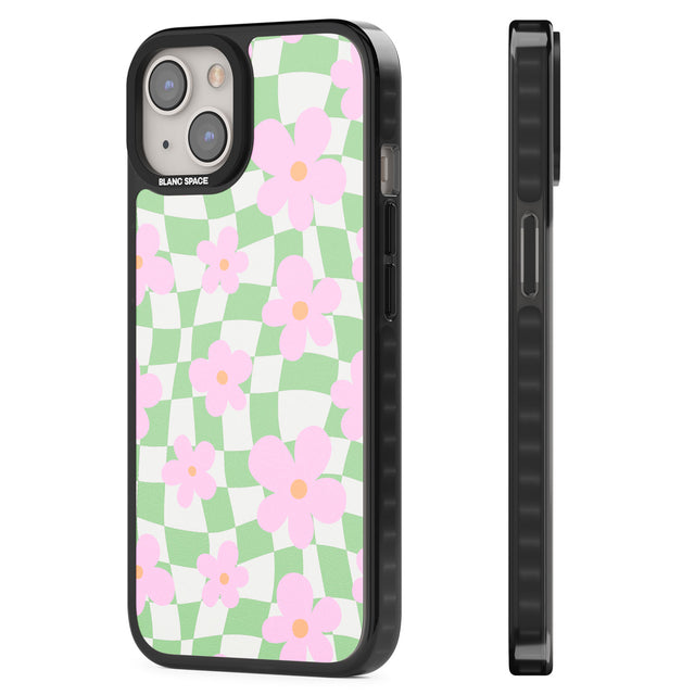 Spring Picnic Black Impact Phone Case for iPhone 13, iPhone 14, iPhone 15