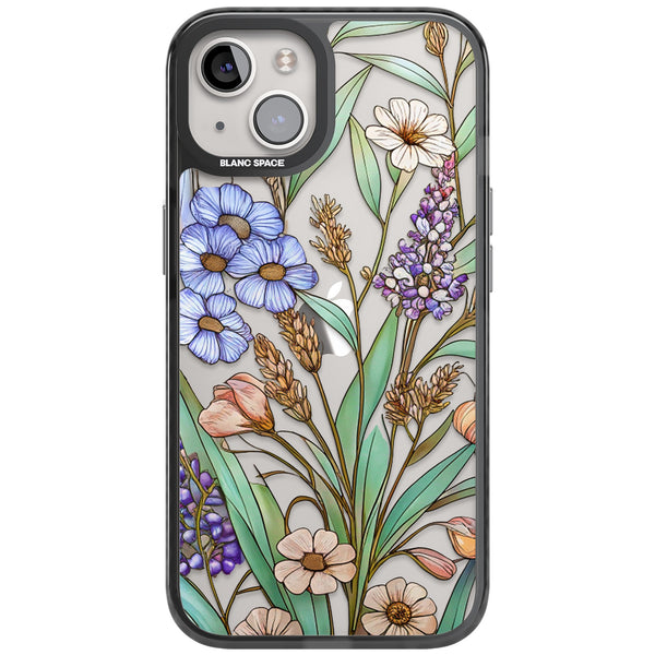 Glass Lavenders & Daisies