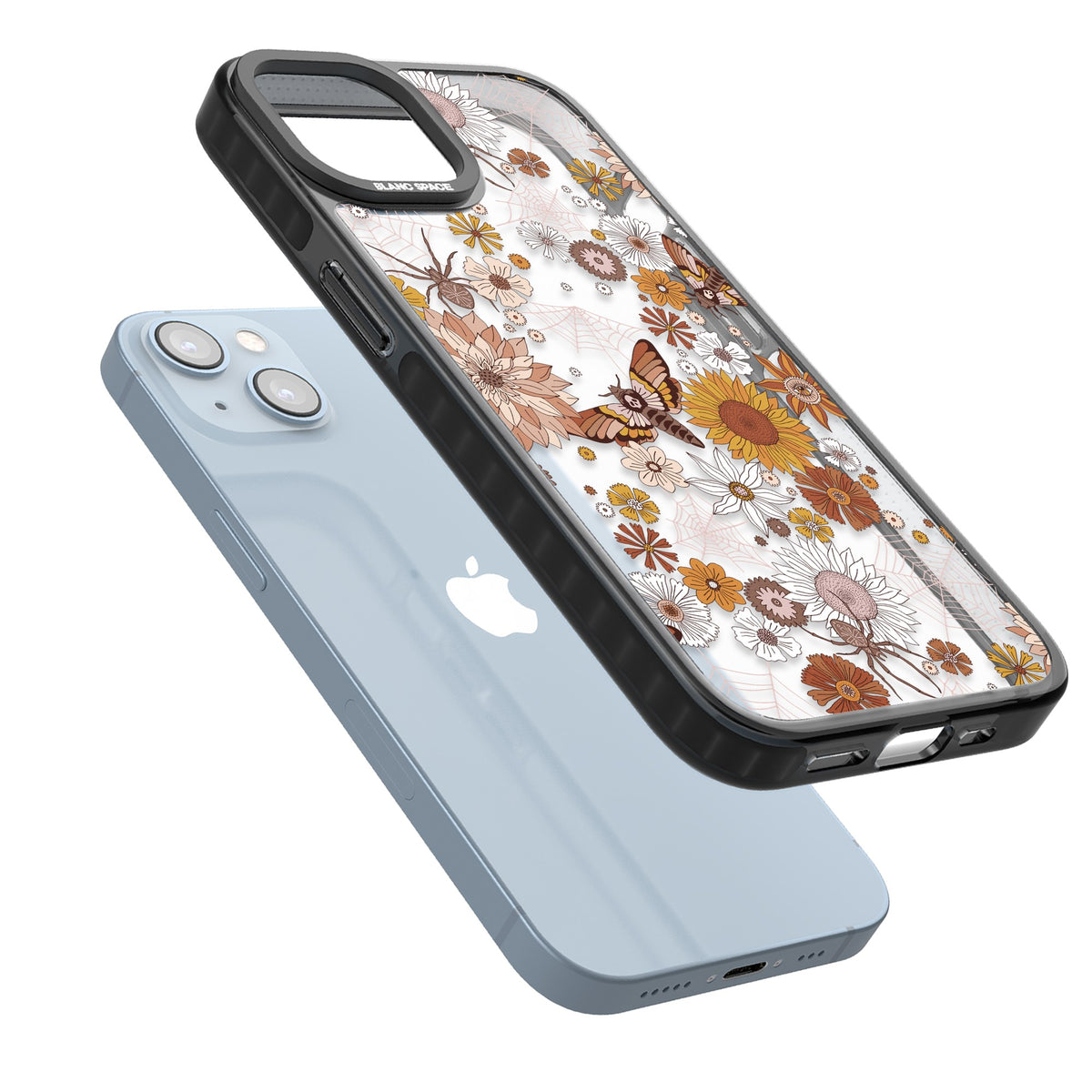 Halloween Wildlife iPhone 12 / 12 Pro / iPhone 13 / iPhone 14 / iPhone 14 Plus / iPhone 15 / iPhone 15 Plus Impact Black Phone Case angled
