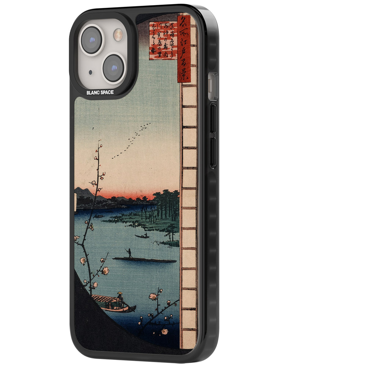 Lake At Sunset iPhone 12 / 12 Pro / iPhone 13 / iPhone 14 / iPhone 14 Plus / iPhone 15 / iPhone 15 Plus Impact Black Phone Case side