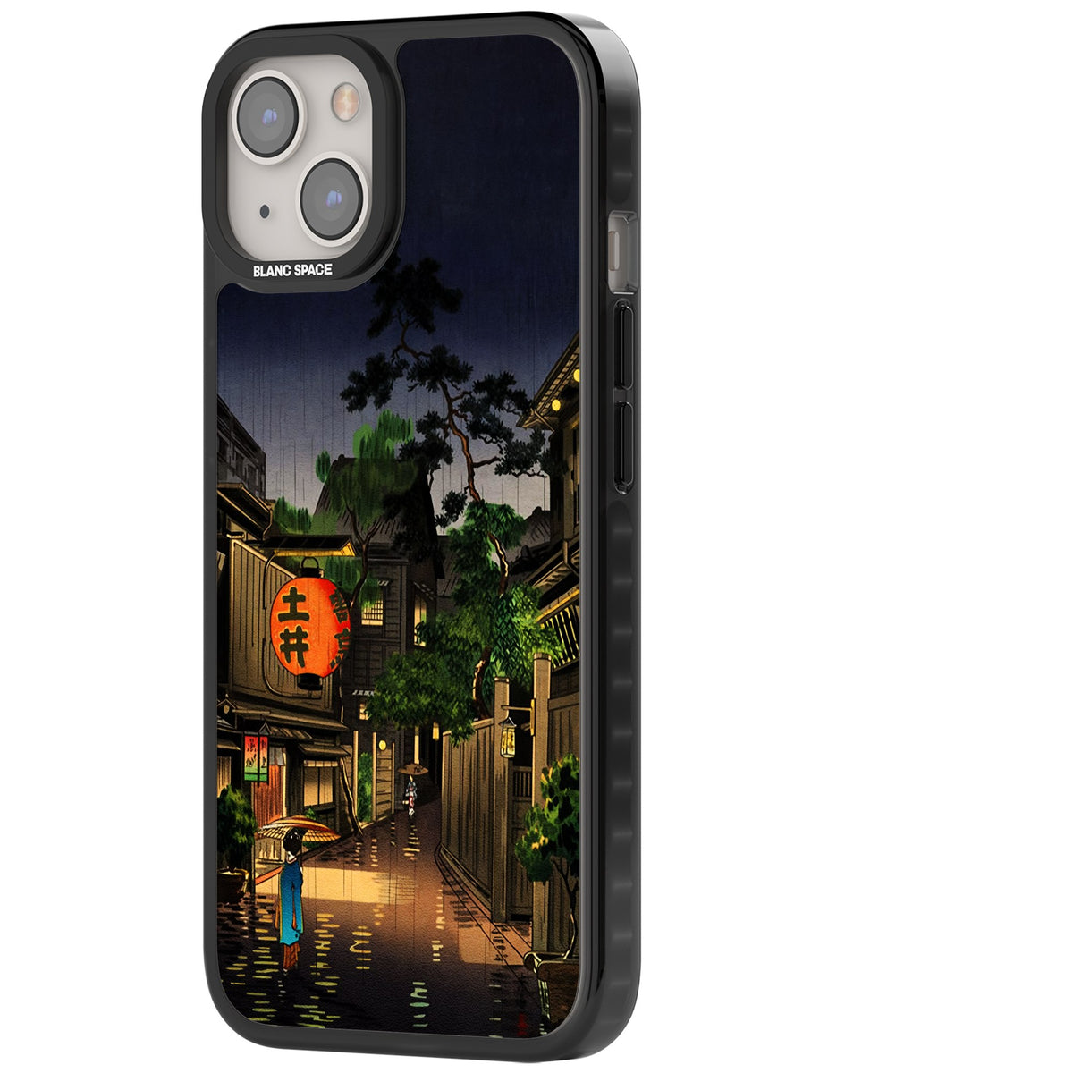 Evening In Ushigome iPhone 12 / 12 Pro / iPhone 13 / iPhone 14 / iPhone 14 Plus / iPhone 15 / iPhone 15 Plus Impact Black Phone Case side