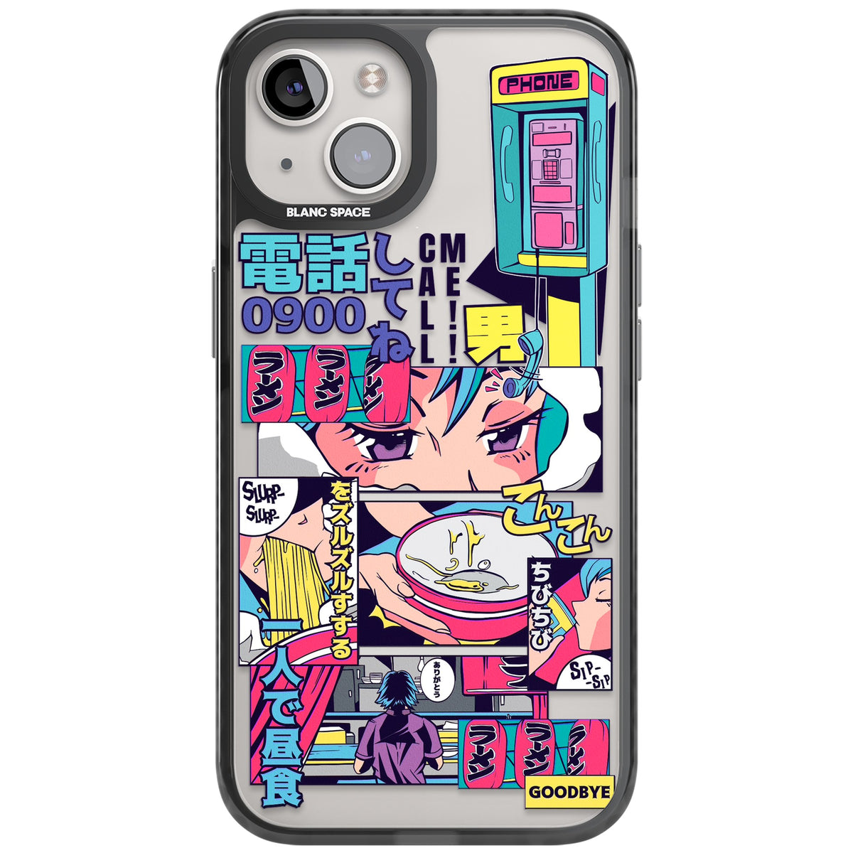 Electric Osaka iPhone 12 / 12 Pro / iPhone 13 / iPhone 14 / iPhone 14 Plus / iPhone 15 / iPhone 15 Plus Impact Black Phone Case front