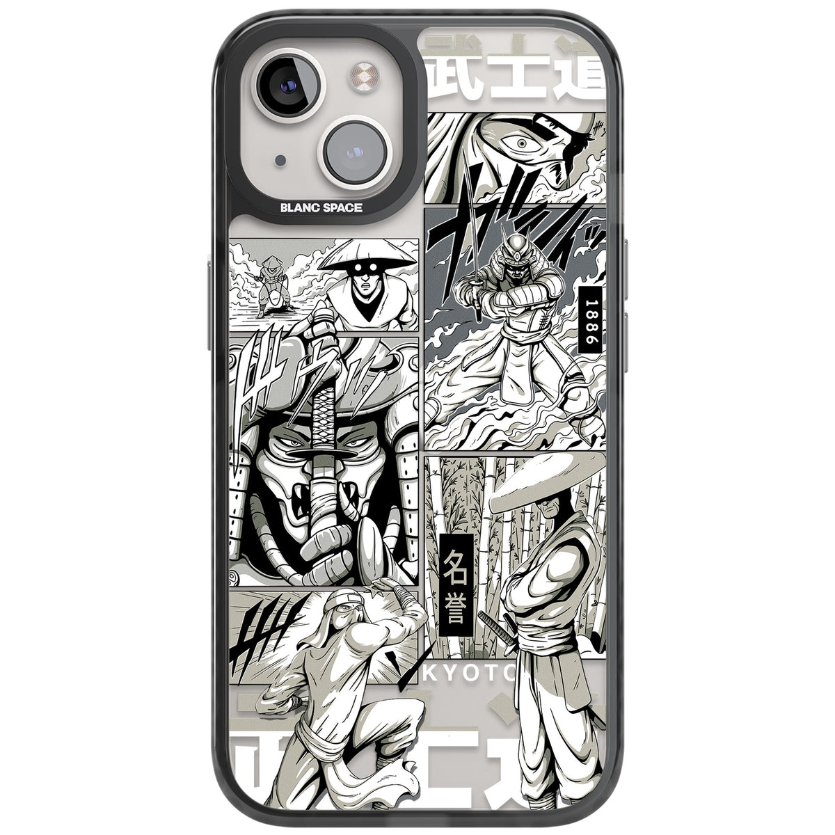 Kyoto Noir iPhone 12 / 12 Pro / iPhone 13 / iPhone 14 / iPhone 14 Plus / iPhone 15 / iPhone 15 Plus Impact Black Phone Case front