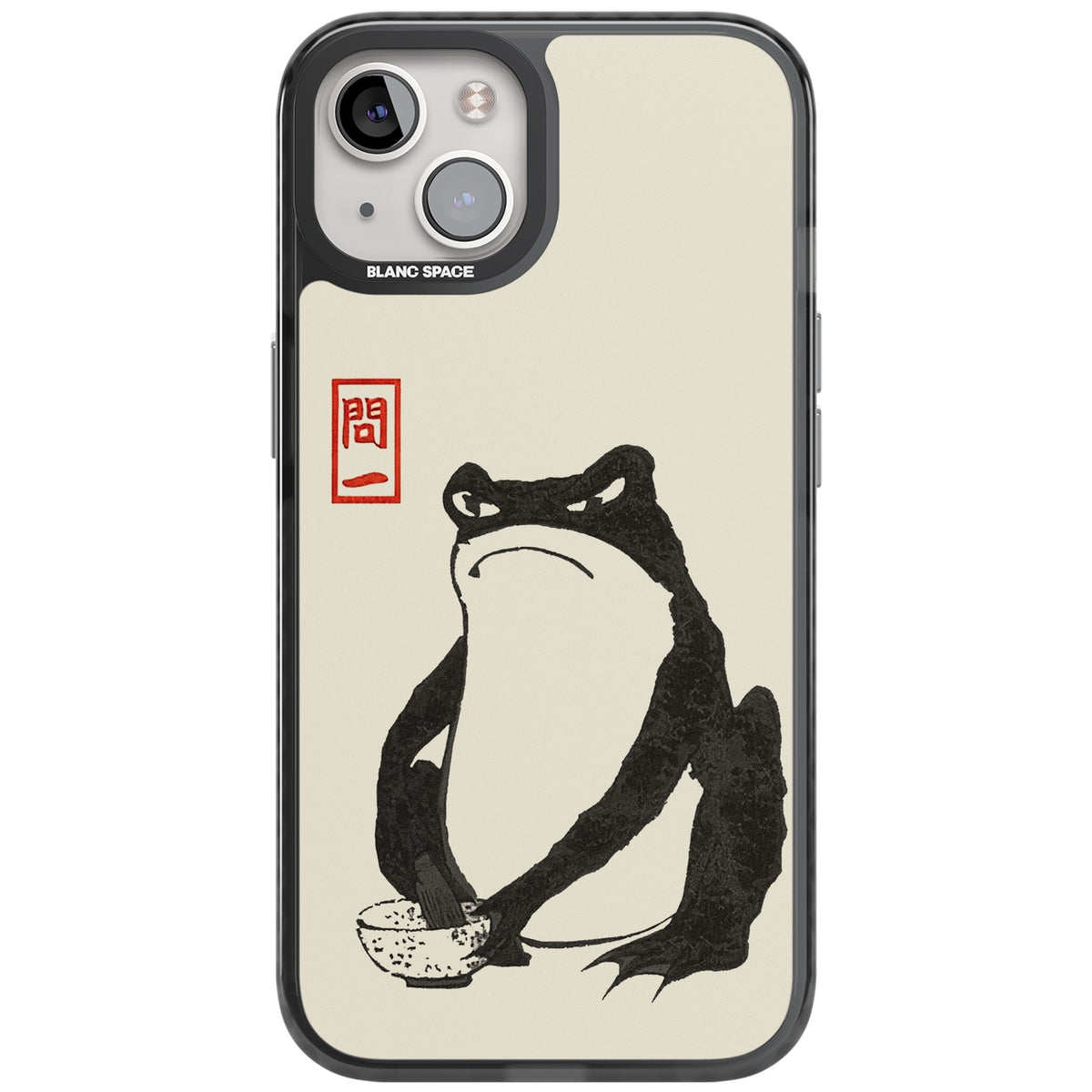 Matsumoto Hoji Grumpy Toad iPhone 12 / 12 Pro / iPhone 13 / iPhone 14 / iPhone 14 Plus / iPhone 15 / iPhone 15 Plus Impact Black Phone Case front