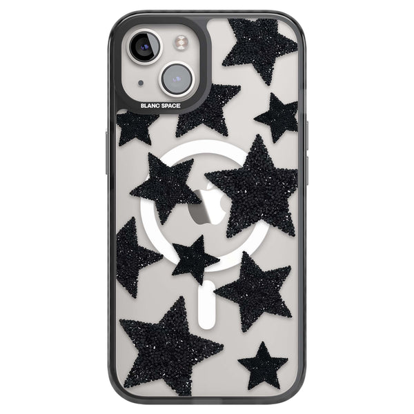 Beaded Black Stars