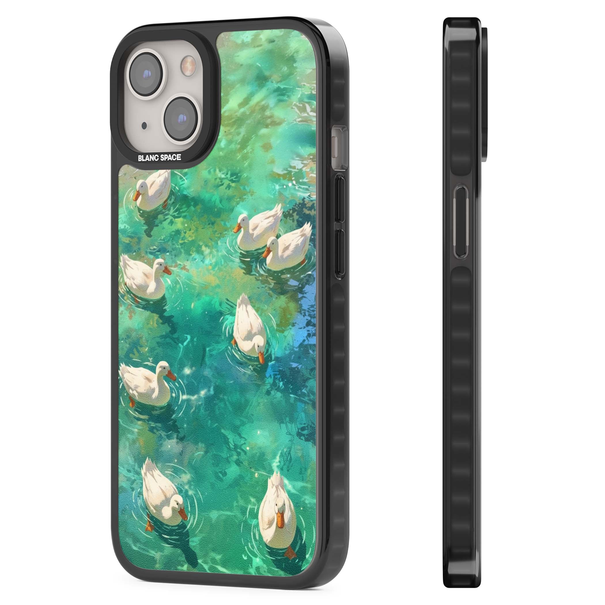 Ducks In The Pond for her iPhone case | Black Impact Magsafe case for iPhone 13, iPhone 14, iPhone 15