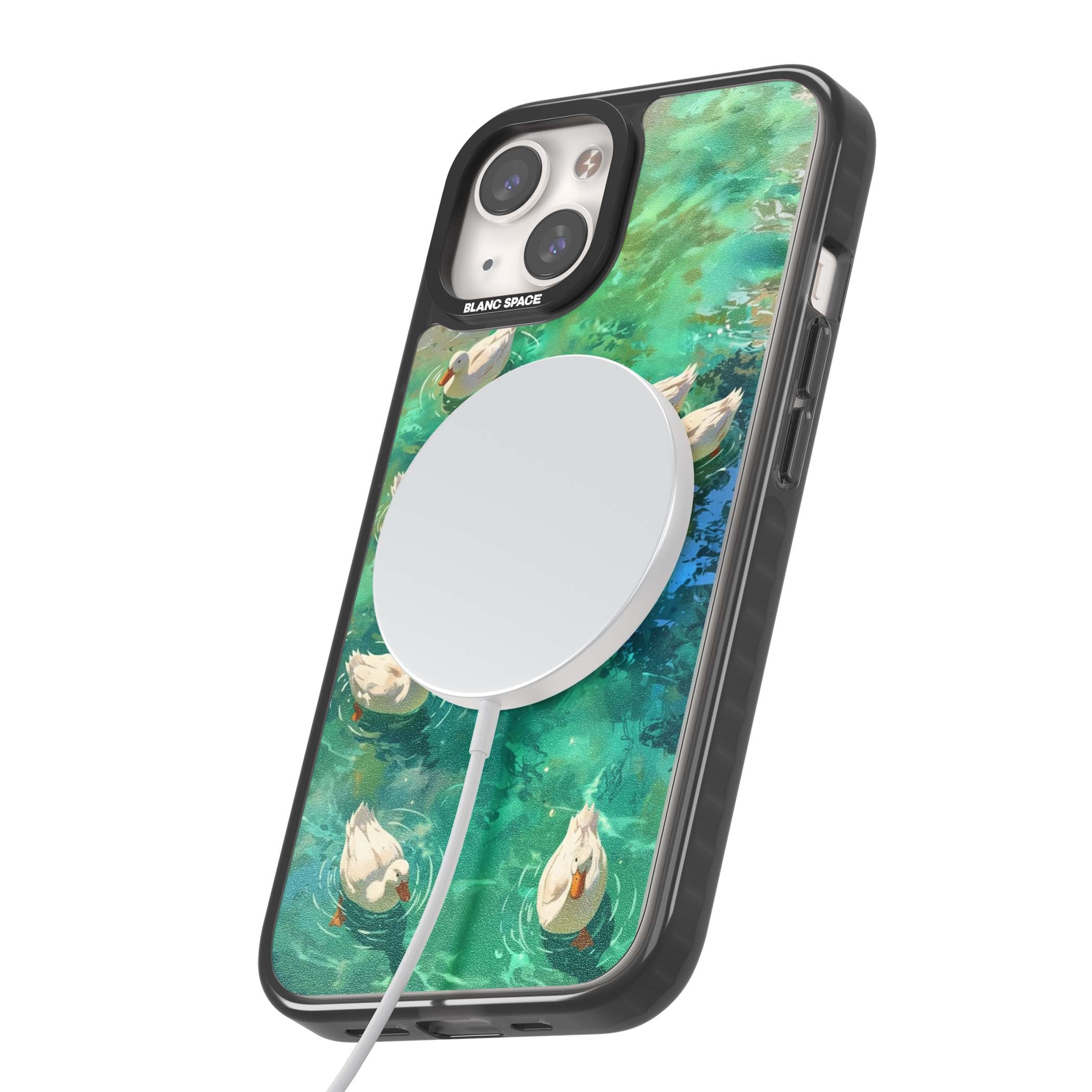 Ducks In The Pond for her iPhone case | Black Impact Magsafe case for iPhone 13, iPhone 14, iPhone 15