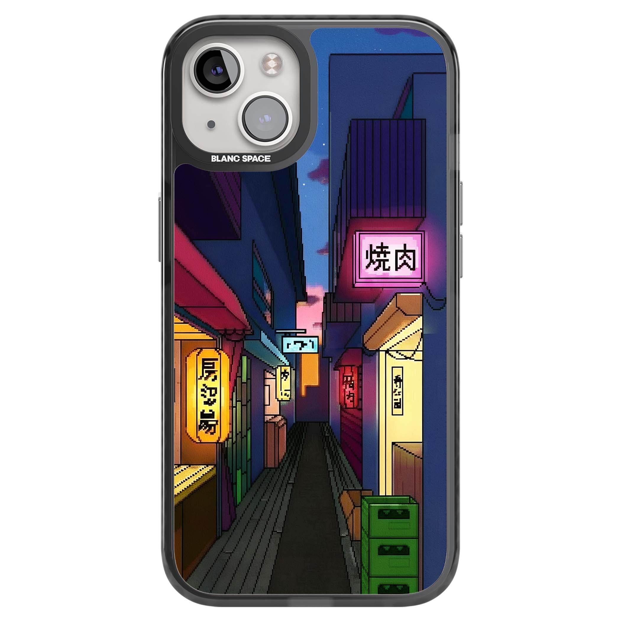 Nights In The Yokocho for him iPhone case | Black Impact Magsafe case for iPhone 13, iPhone 14, iPhone 15