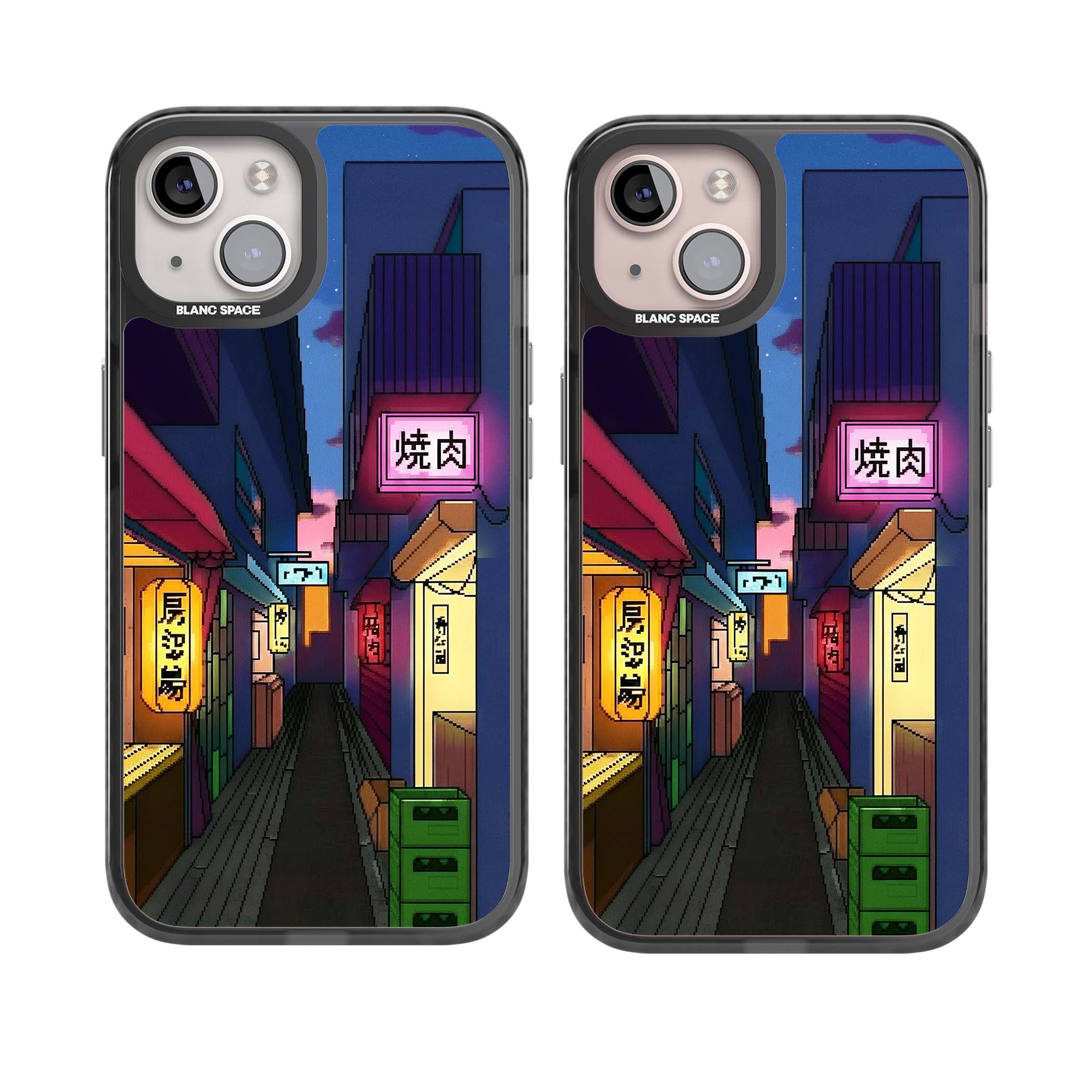 Nights In The Yokocho for him iPhone case | Black Impact Magsafe case for iPhone 13, iPhone 14, iPhone 15