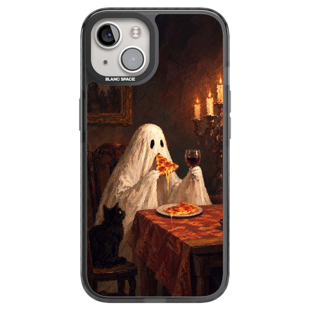 Lonely Night In art iPhone case | Black Impact Magsafe case for iPhone 13, iPhone 14, iPhone 15