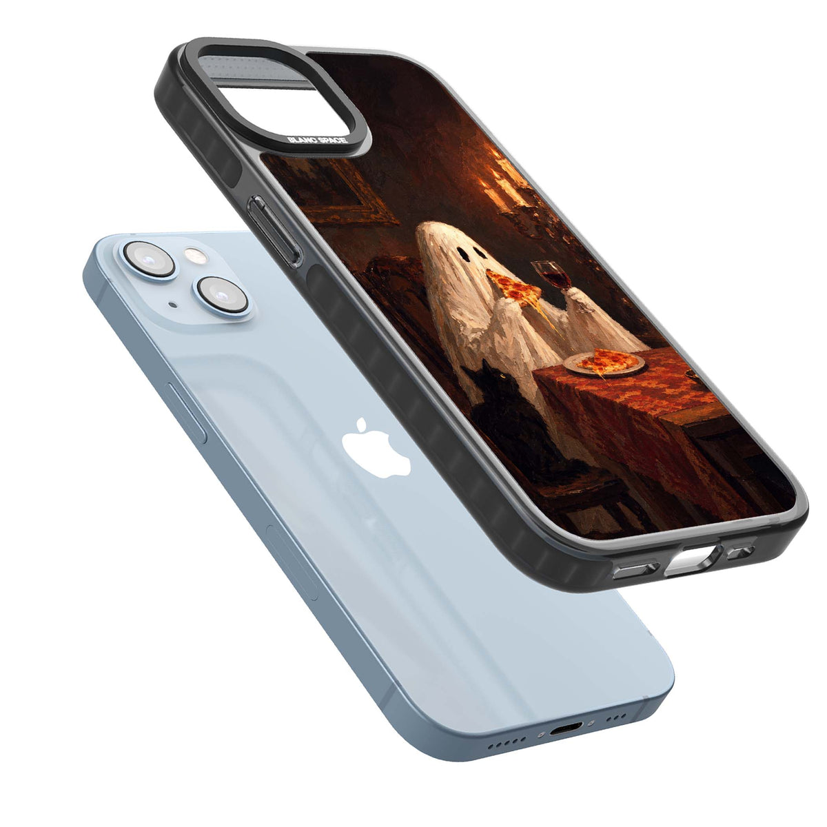 Lonely Night In art iPhone case | Black Impact Magsafe case for iPhone 13, iPhone 14, iPhone 15