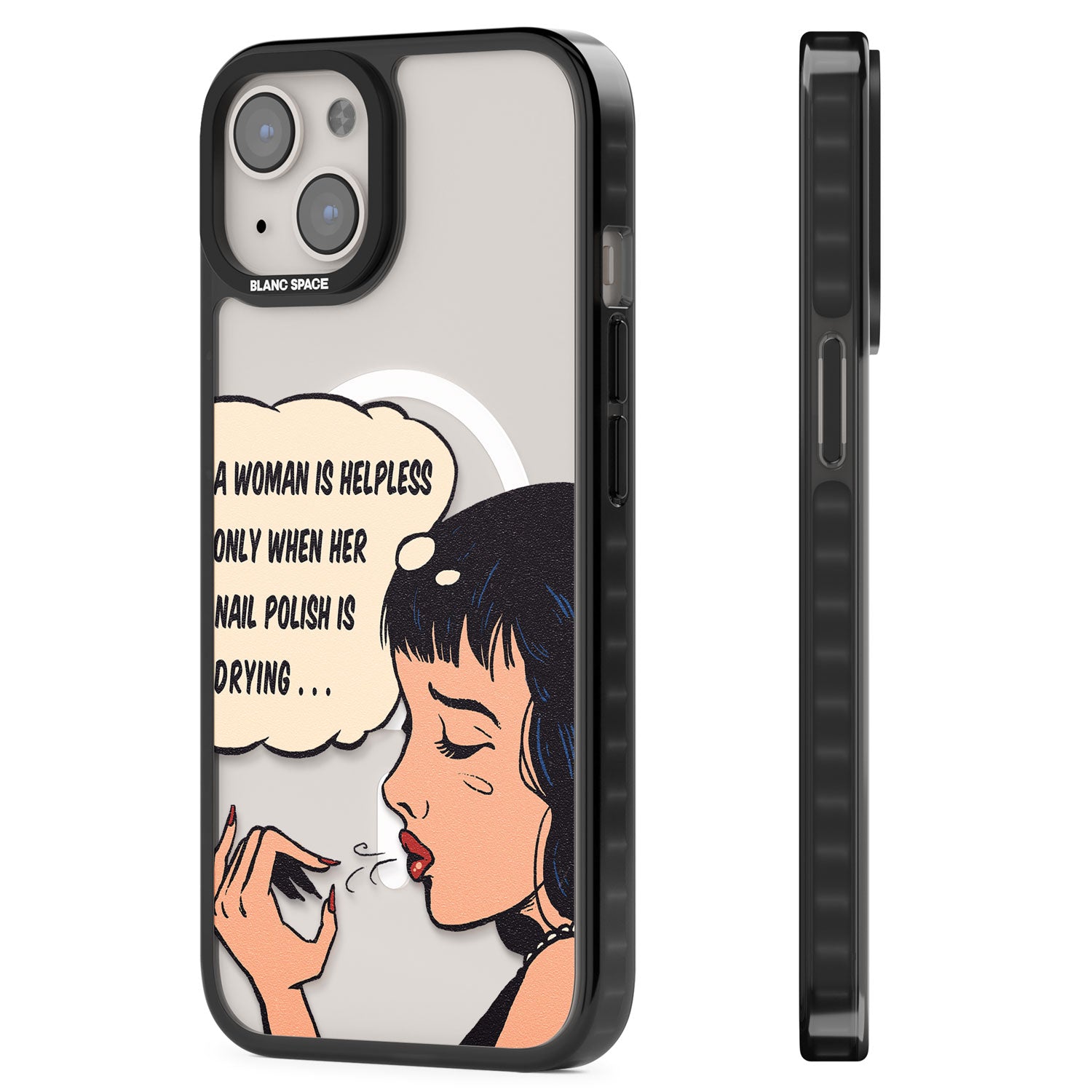 Drying Nails - Pop Art Magsafe Black Impact Phone Case for iPhone 13, iPhone 14, iPhone 15