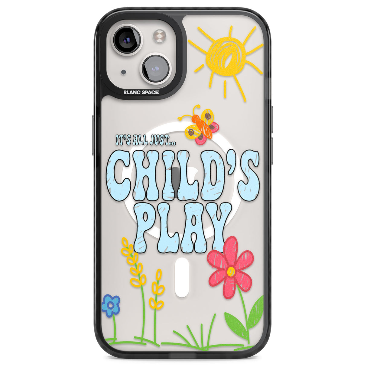 Child's Play Magsafe Black Impact Phone Case for iPhone 13, iPhone 14, iPhone 15