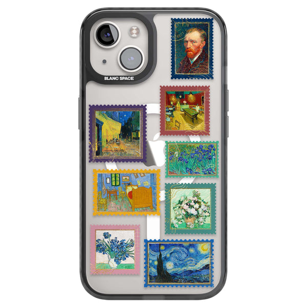 Coloured Vintage Art Stamps