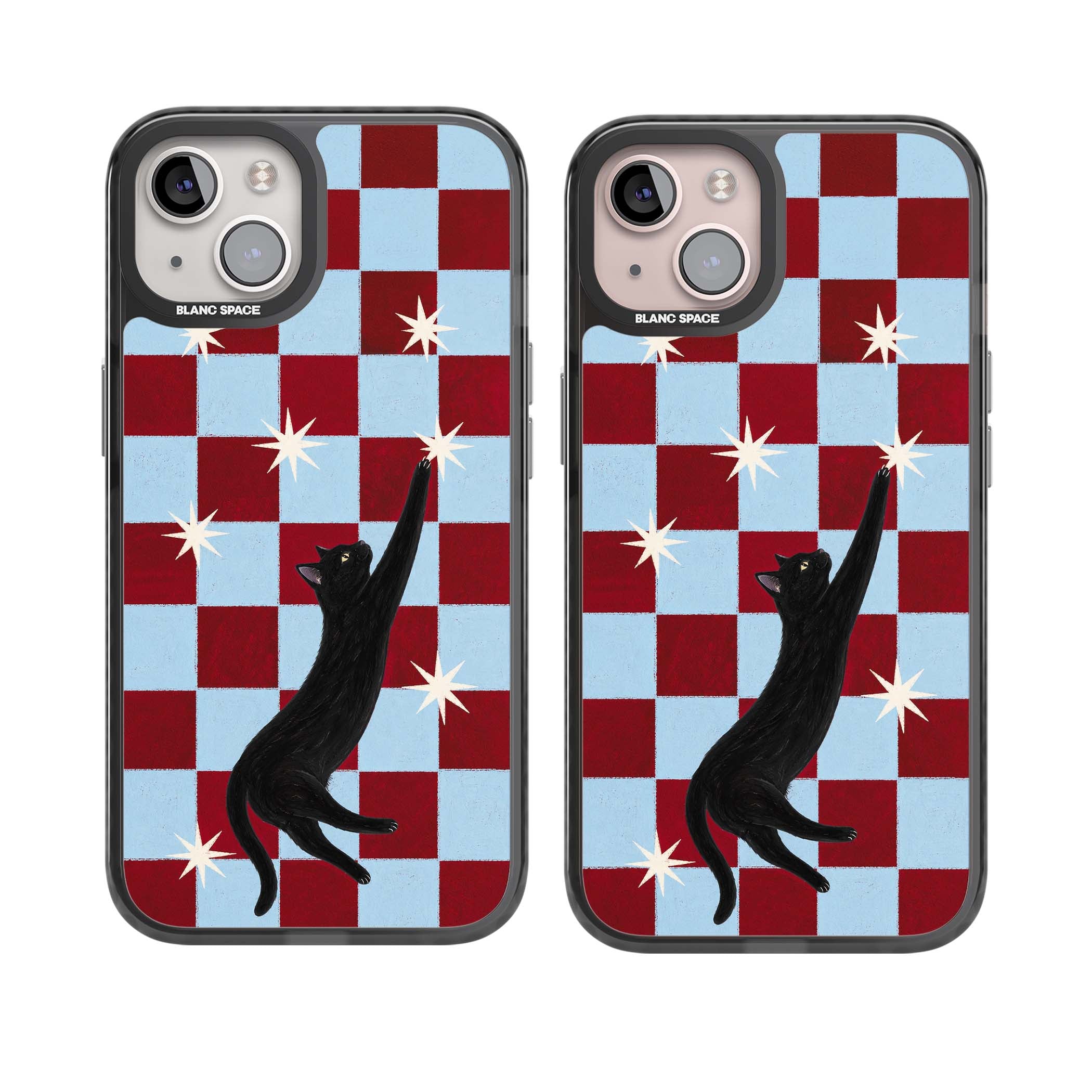 Starlit Kitty animals iPhone case | Black Impact Magsafe case for iPhone 13, iPhone 14, iPhone 15