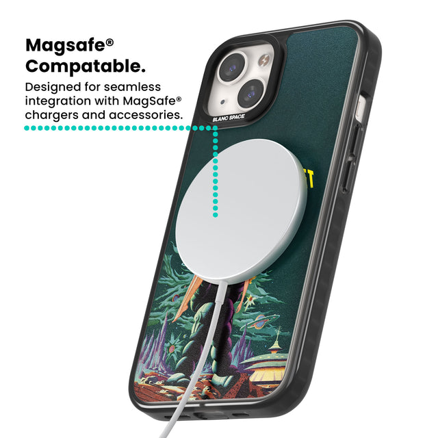 Forbidden Planet Poster Magsafe Black Impact Phone Case for iPhone 13, iPhone 14, iPhone 15