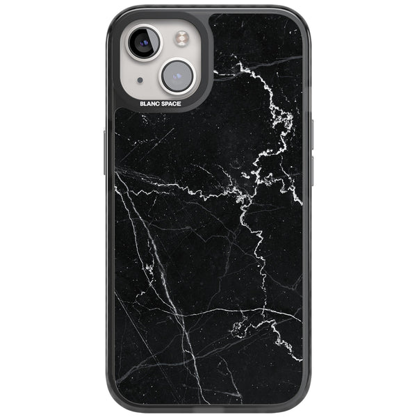 Bold Black Marble With White Texture