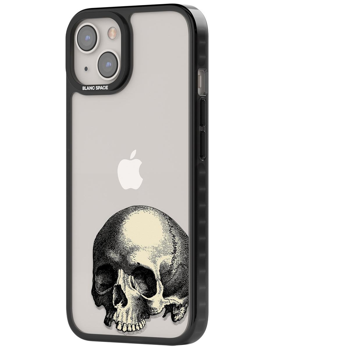 Memento Mori iPhone 12 / 12 Pro / iPhone 13 / iPhone 14 / iPhone 14 Plus / iPhone 15 / iPhone 15 Plus Impact Black Phone Case side