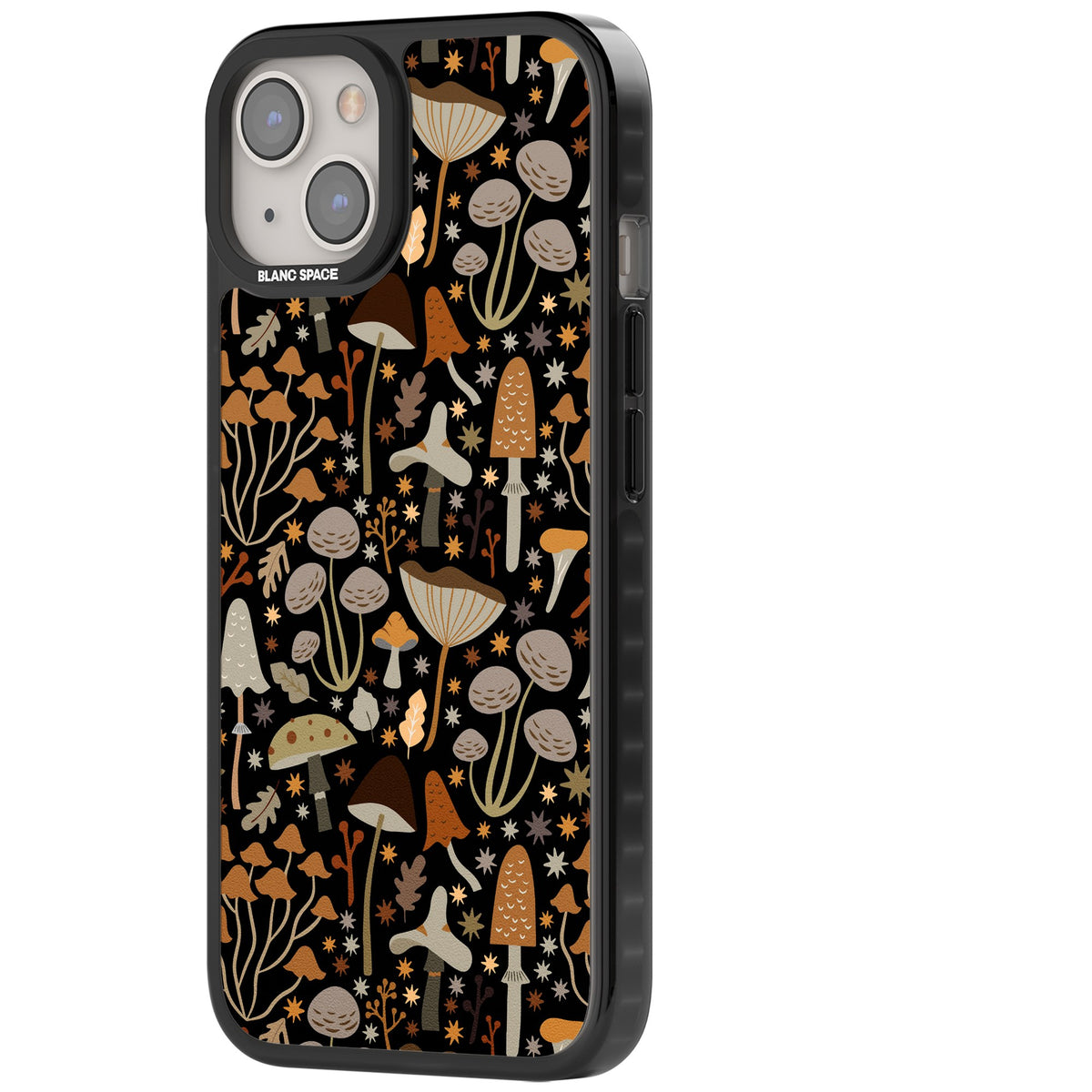 Mushroom Grove iPhone 12 / 12 Pro / iPhone 13 / iPhone 14 / iPhone 14 Plus / iPhone 15 / iPhone 15 Plus Impact Black Phone Case side