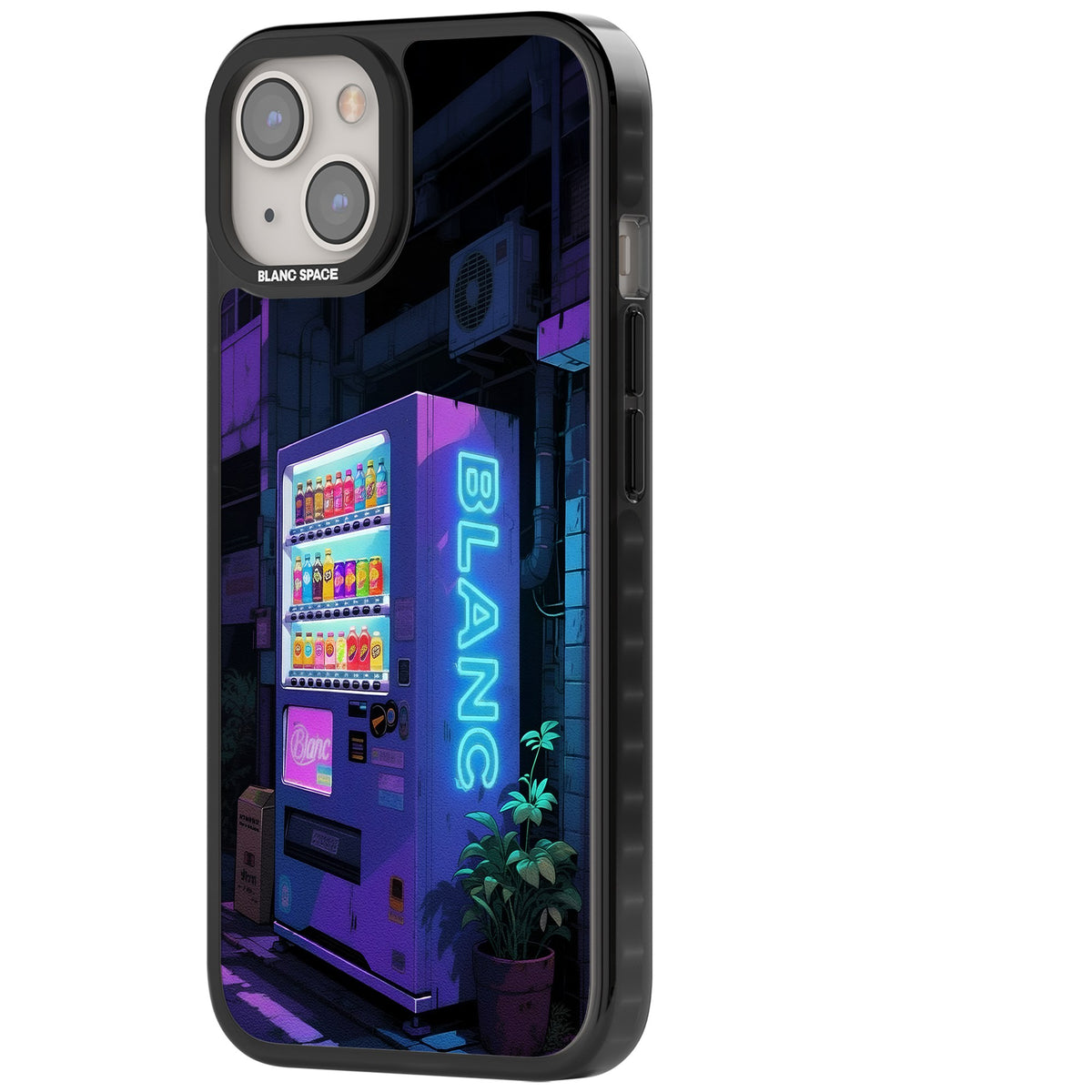 Shibuya Glow iPhone 12 / 12 Pro / iPhone 13 / iPhone 14 / iPhone 14 Plus / iPhone 15 / iPhone 15 Plus Impact Black Phone Case side
