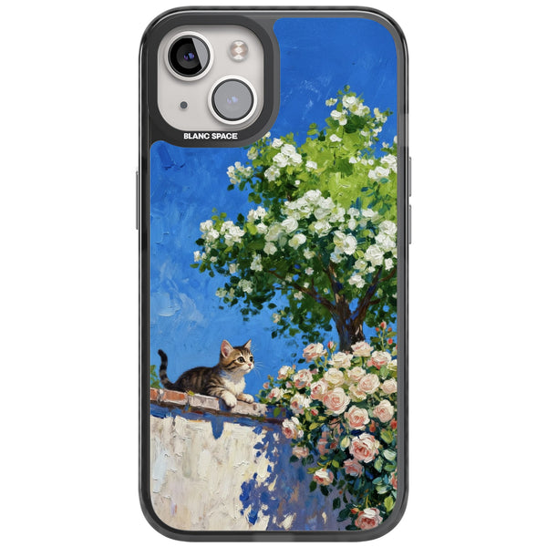 Kitten in Blooming Garden