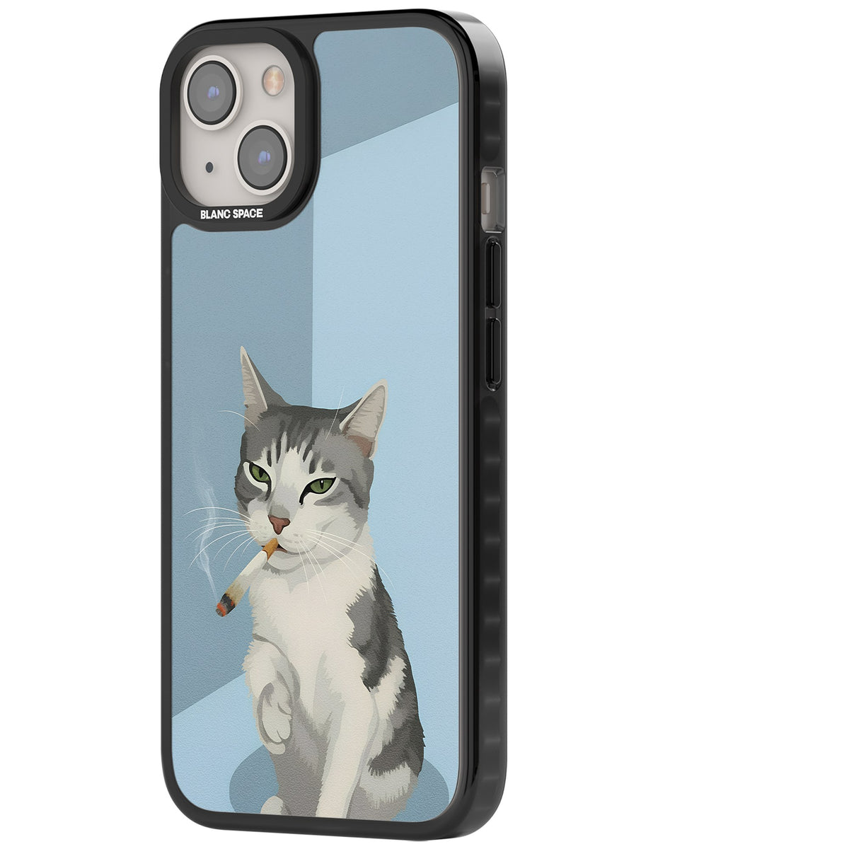 Better Than Cat Treats iPhone 12 / 12 Pro / iPhone 13 / iPhone 14 / iPhone 14 Plus / iPhone 15 / iPhone 15 Plus Impact Black Phone Case side
