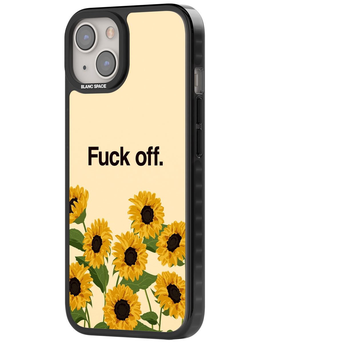 F*ck Off iPhone 12 / 12 Pro / iPhone 13 / iPhone 14 / iPhone 14 Plus / iPhone 15 / iPhone 15 Plus Impact Black Phone Case side