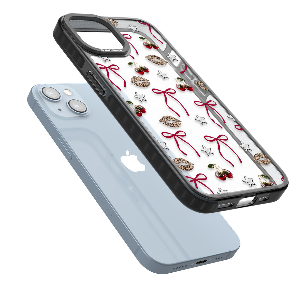 Starlet iPhone 12 / 12 Pro / iPhone 13 / iPhone 14 / iPhone 14 Plus / iPhone 15 / iPhone 15 Plus Impact Black Phone Case angled
