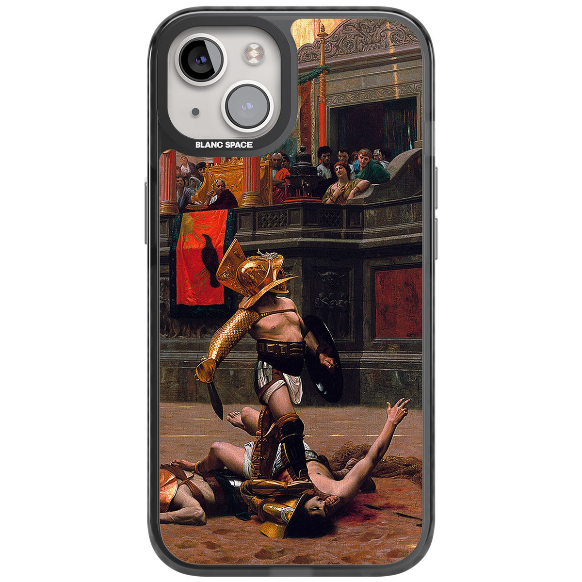Pollice Verso iPhone 12 / 12 Pro / iPhone 13 / iPhone 14 / iPhone 14 Plus / iPhone 15 / iPhone 15 Plus Impact Black Phone Case front