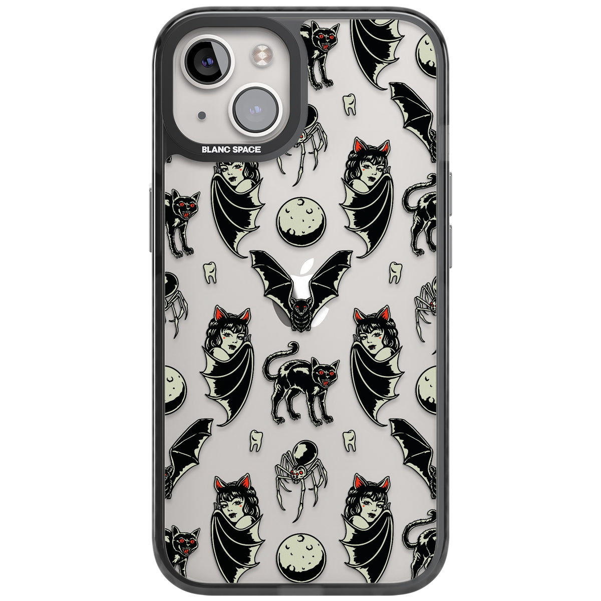 Vampy Goth iPhone 12 / 12 Pro / iPhone 13 / iPhone 14 / iPhone 14 Plus / iPhone 15 / iPhone 15 Plus Impact Black Phone Case front