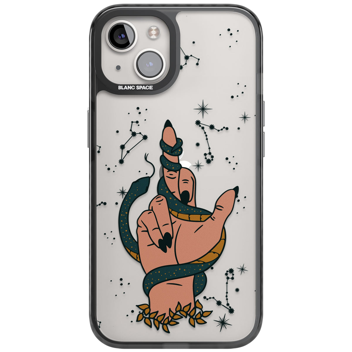 Snakes, Stars And Cynicism iPhone 12 / 12 Pro / iPhone 13 / iPhone 14 / iPhone 14 Plus / iPhone 15 / iPhone 15 Plus Impact Black Phone Case front