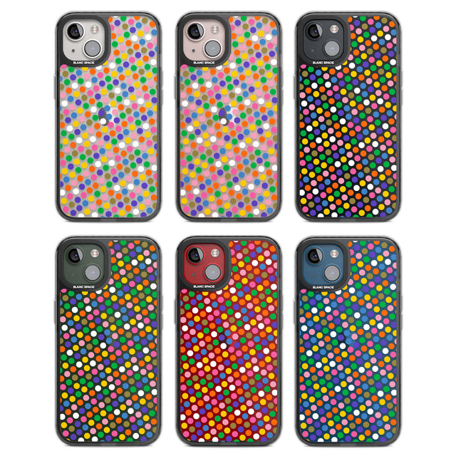 Multicolour Polka-dot Fiesta Black Impact Phone Case for iPhone 13, iPhone 14, iPhone 15