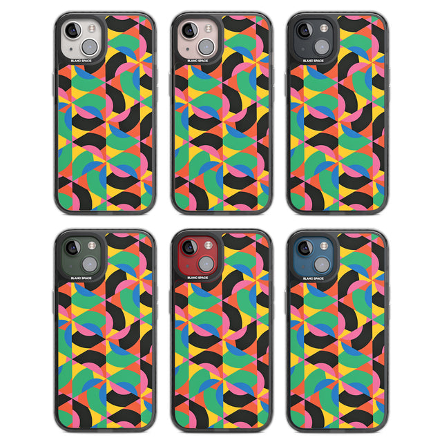 Abstract Carnival Black Impact Phone Case for iPhone 13, iPhone 14, iPhone 15