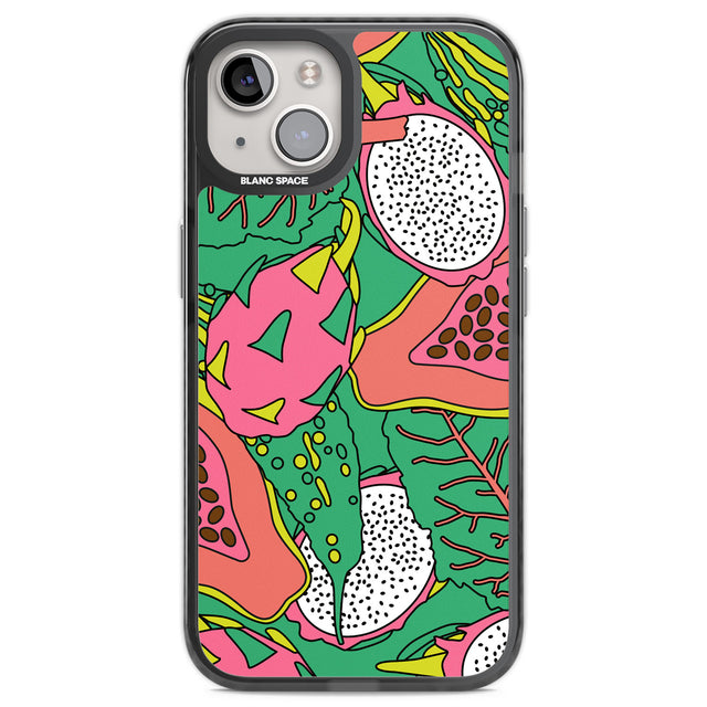 Psychedelic Salad Black Impact Phone Case for iPhone 13, iPhone 14, iPhone 15
