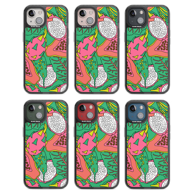 Psychedelic Salad Black Impact Phone Case for iPhone 13, iPhone 14, iPhone 15