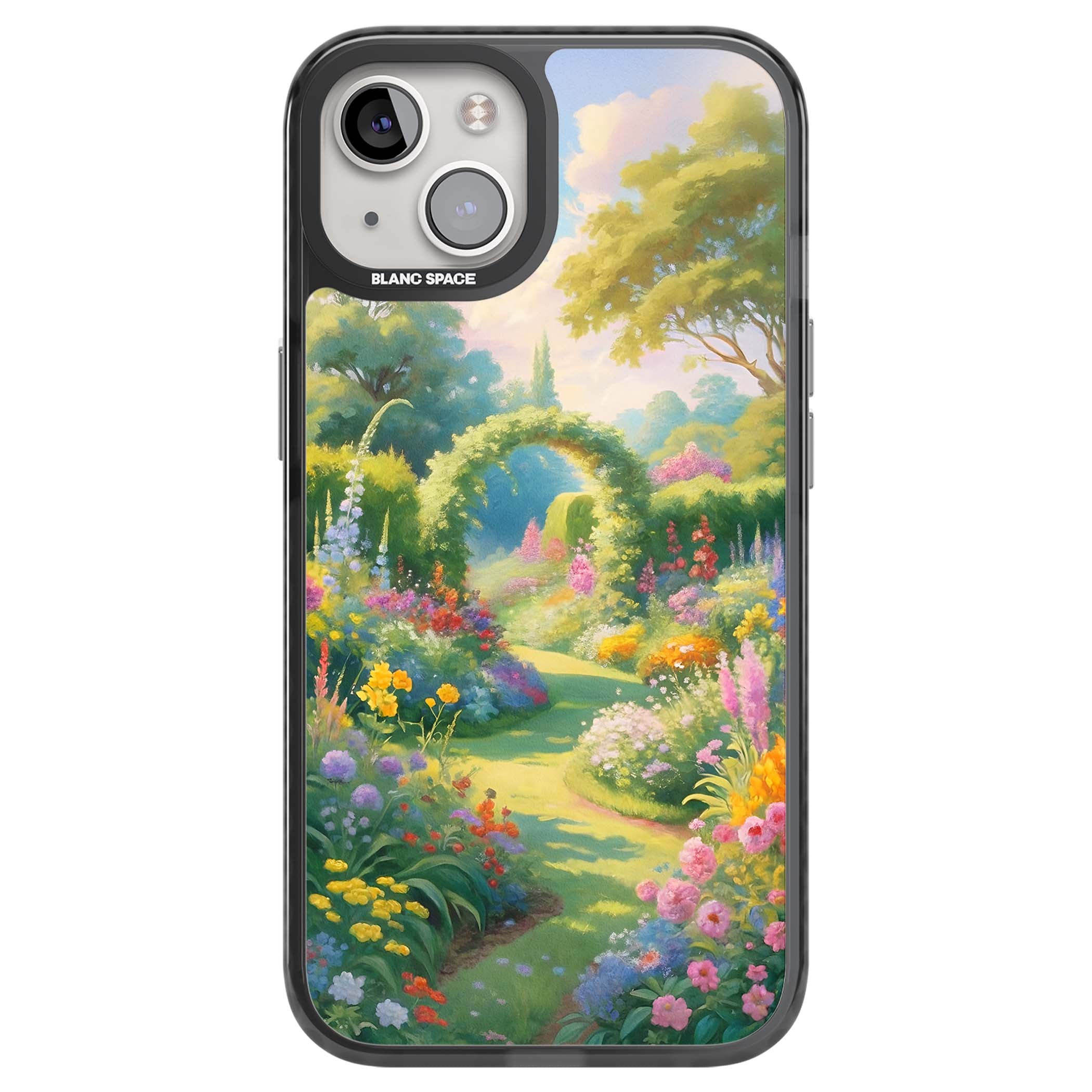 The Painter's Garden floral iPhone case | Black Impact case for iPhone 13, iPhone 14, iPhone 15