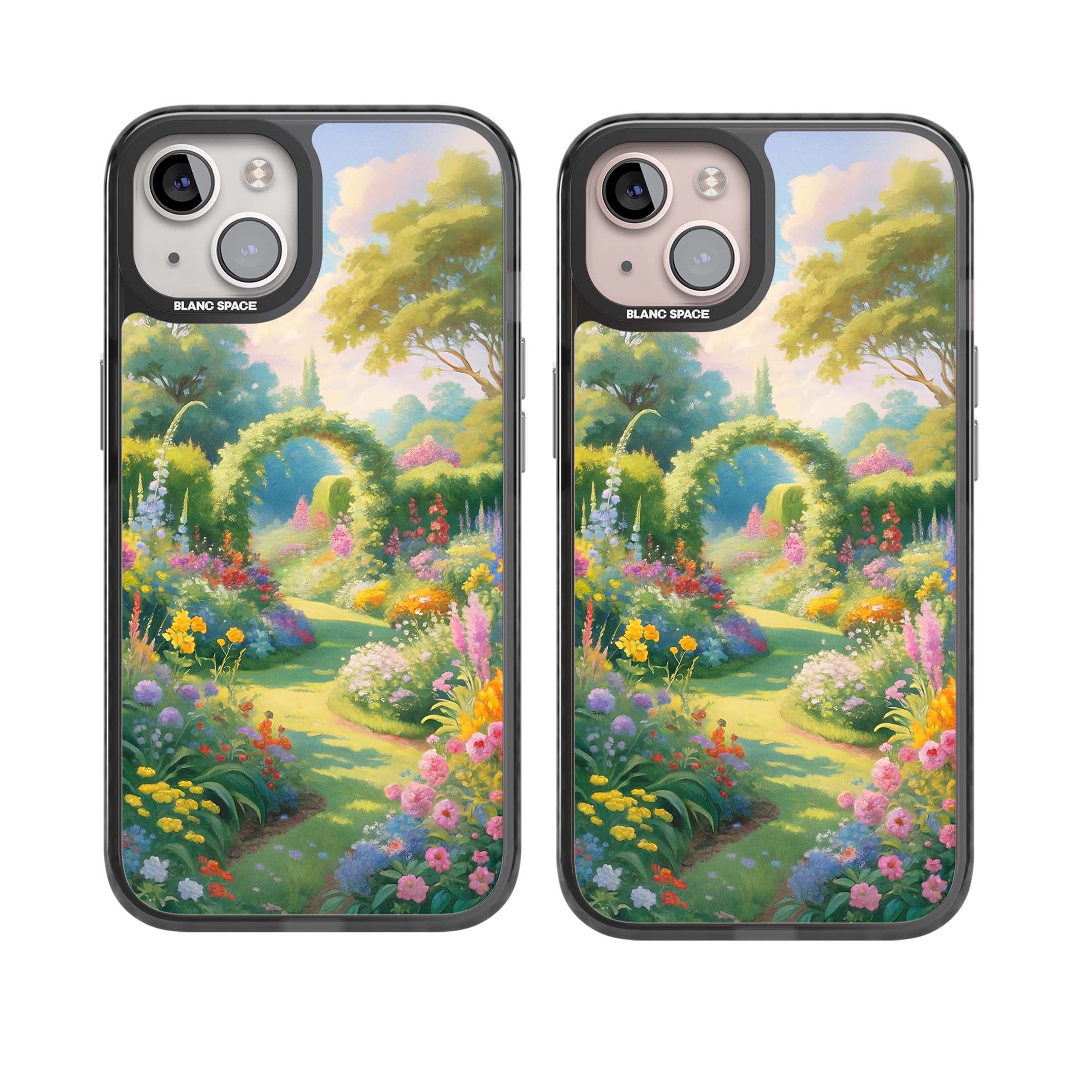 The Painter's Garden floral iPhone case | Black Impact case for iPhone 13, iPhone 14, iPhone 15