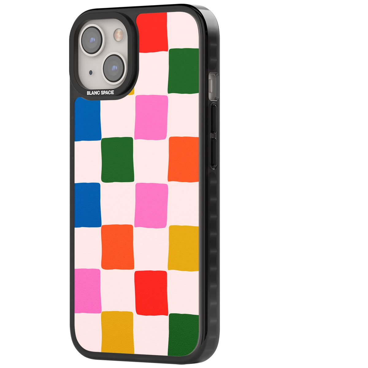 Colour Checked iPhone 12 / 12 Pro / iPhone 13 / iPhone 14 / iPhone 14 Plus / iPhone 15 / iPhone 15 Plus Impact Black Phone Case side