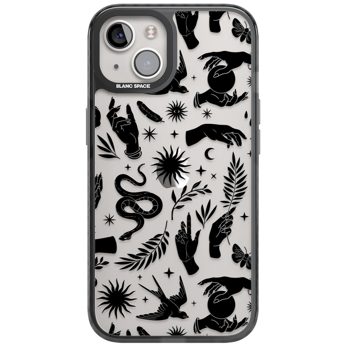 Mystic Magic (Black) iPhone 12 / 12 Pro / iPhone 13 / iPhone 14 / iPhone 14 Plus / iPhone 15 / iPhone 15 Plus Impact Black Phone Case front