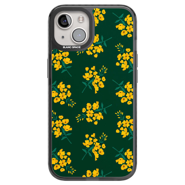 Yellow Wildflowers on Green