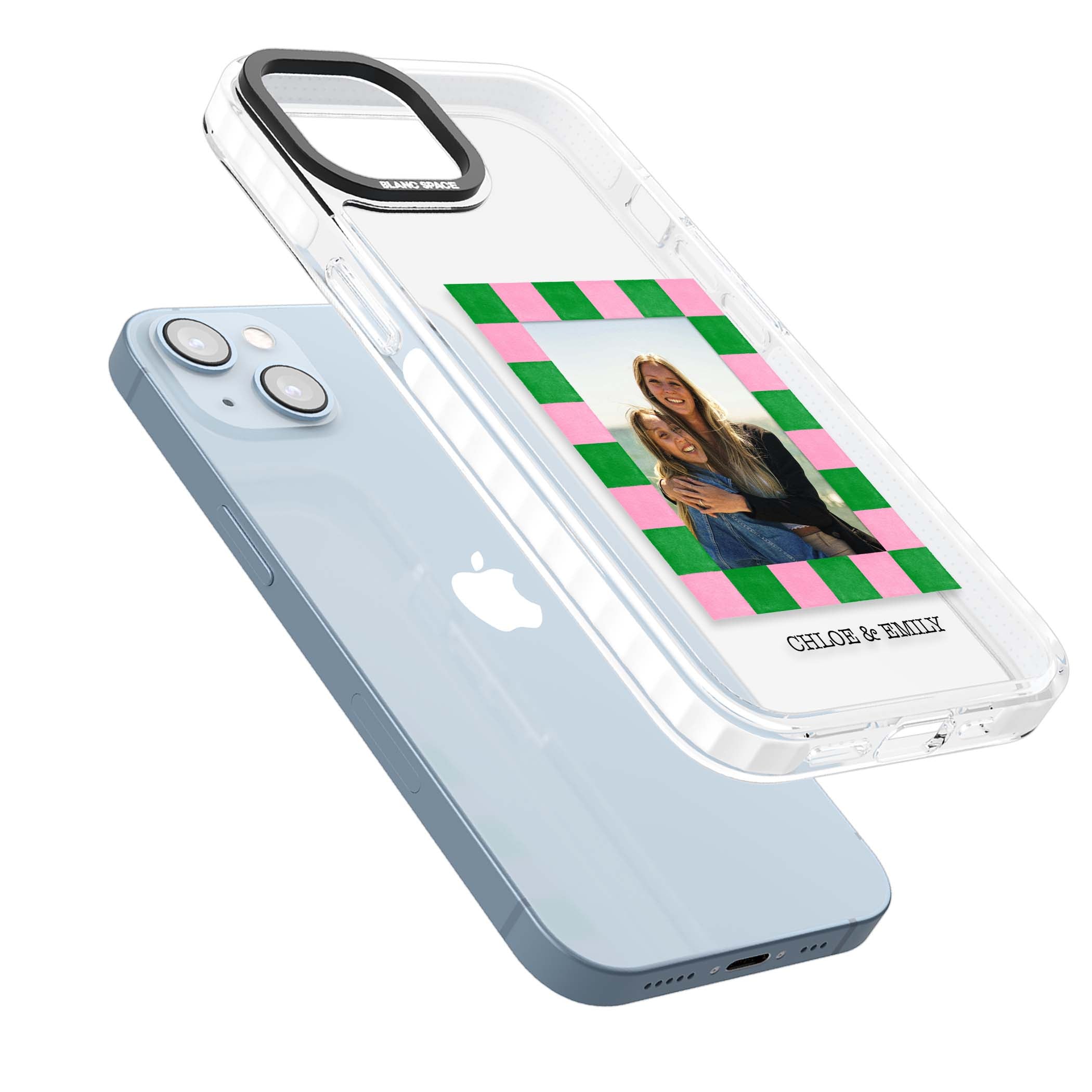 Riviera Check Photo cute iPhone case | Clear Impact case for iPhone 13, iPhone 14, iPhone 15