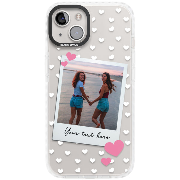 Personalised Hearts Instant Camera Photo